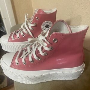 Converse Women's Pink Platform Sneakers chuck taylor women’s choes